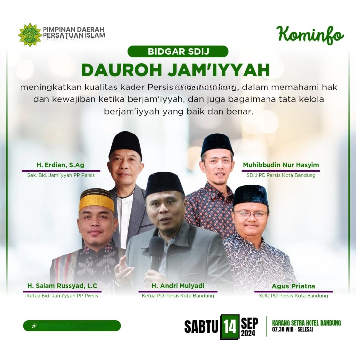 Dauroh Jamiyyah SDIJ PD PERSIS Kabupaten Pangandaran